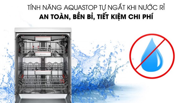 Công nghệ Aqua Stop - Ngăn rò rỉ nước trong máy rửa bát