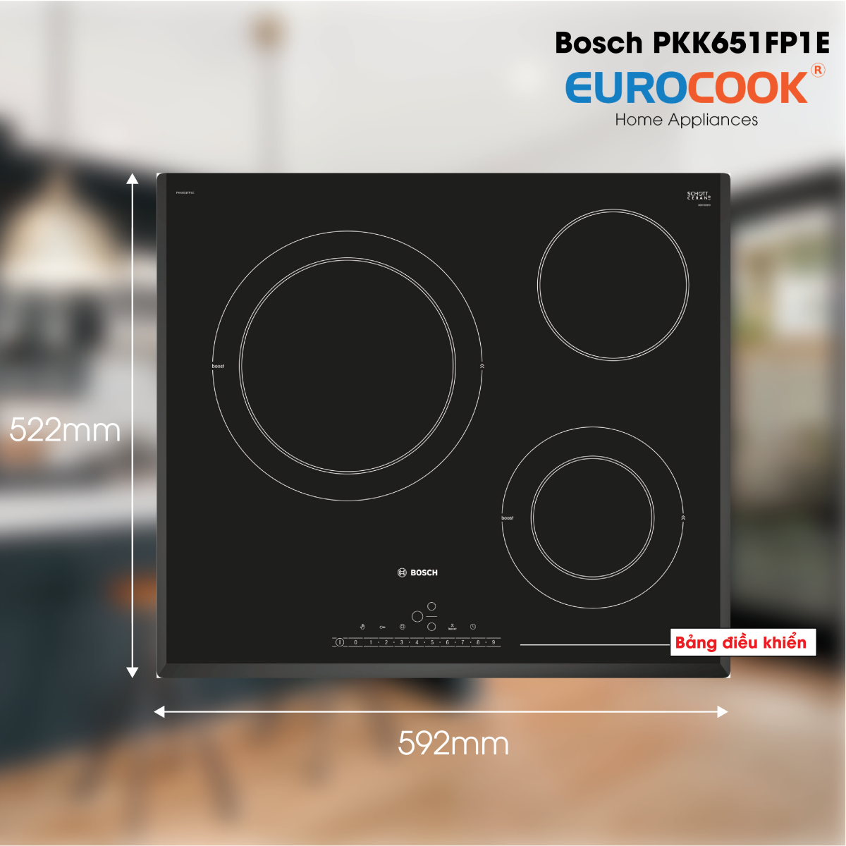 Bếp điện Bosch PKK651FP1E