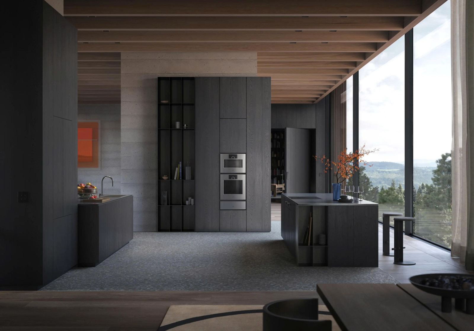 Vỉ nướng toàn bề mặt vô hình lò nướng Gaggenau GO450120