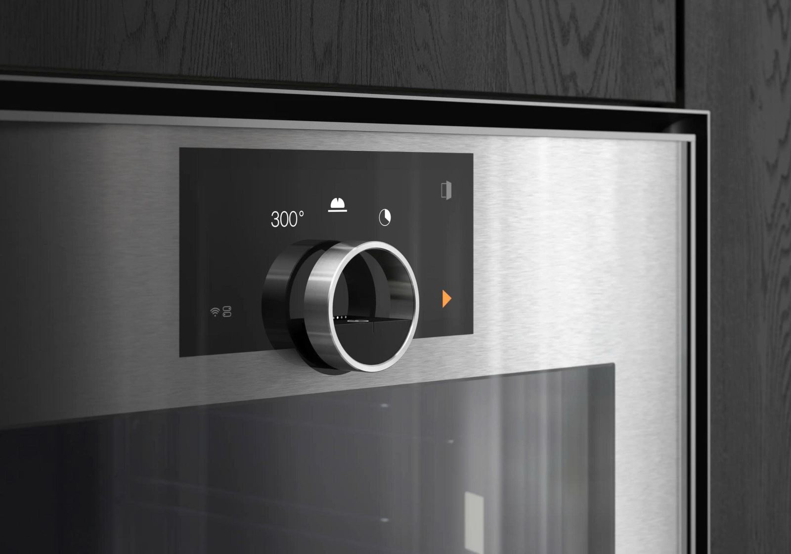Giao diện cảm ứng vòng thép không gỉ lò nướng Gaggenau GO480120