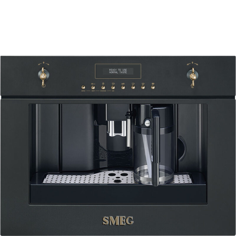 Máy pha cà phê Smeg CMS8451A – Colonial Antracita 45cm – Tự động