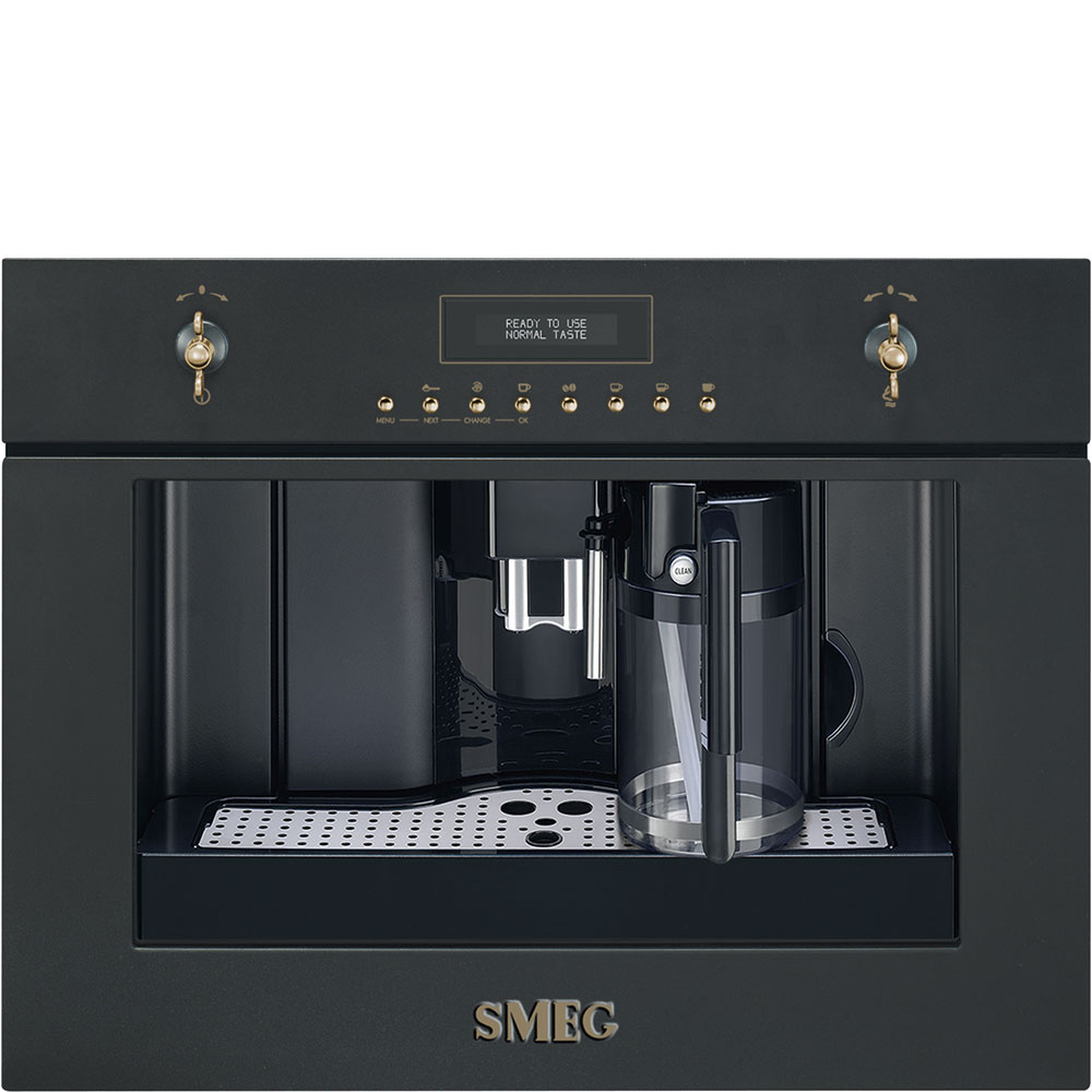 May pha ca phe tu dong Smeg CMS8451A Colonial Antracita dong co dien