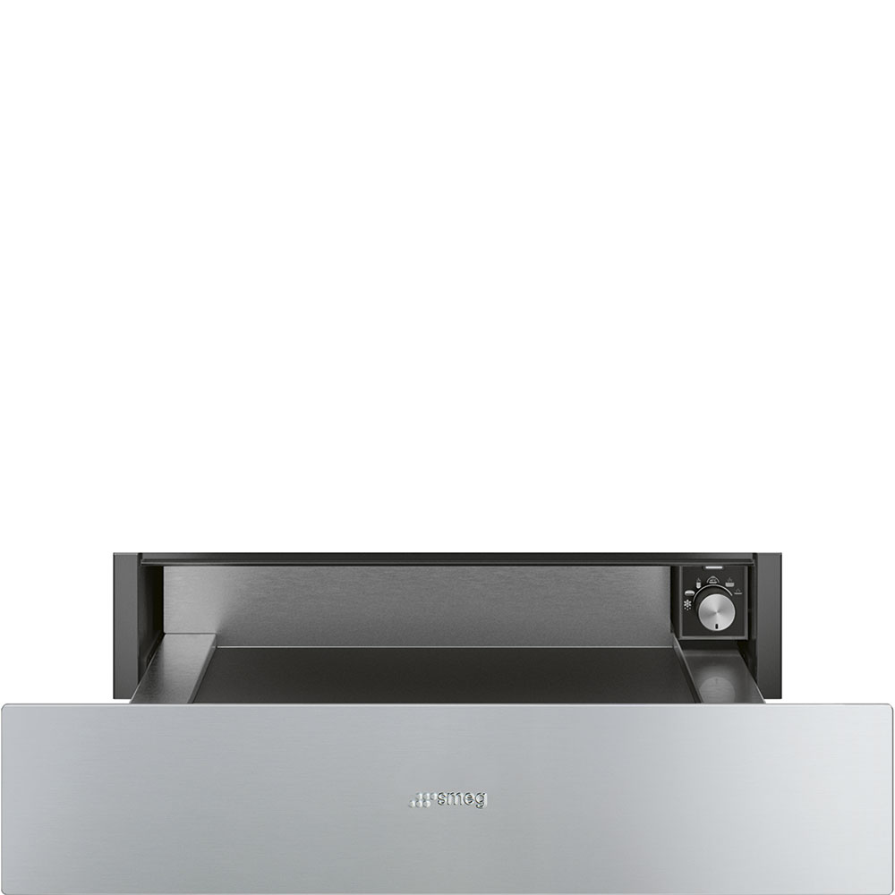 Ngan keo khay giu am Smeg CPR315X Clasica inox nut co