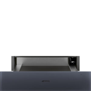 Khay giữ ấm Smeg CPRT115G - Línea Neptune Grey - Ngăn kéo tích hợp