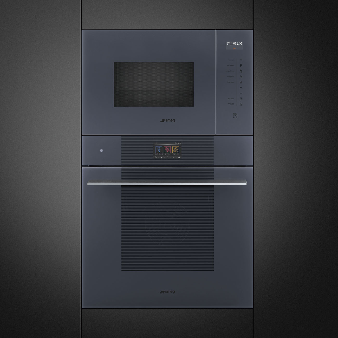 Chuc nang Pizza va Grill lo vi song Smeg FMI125G