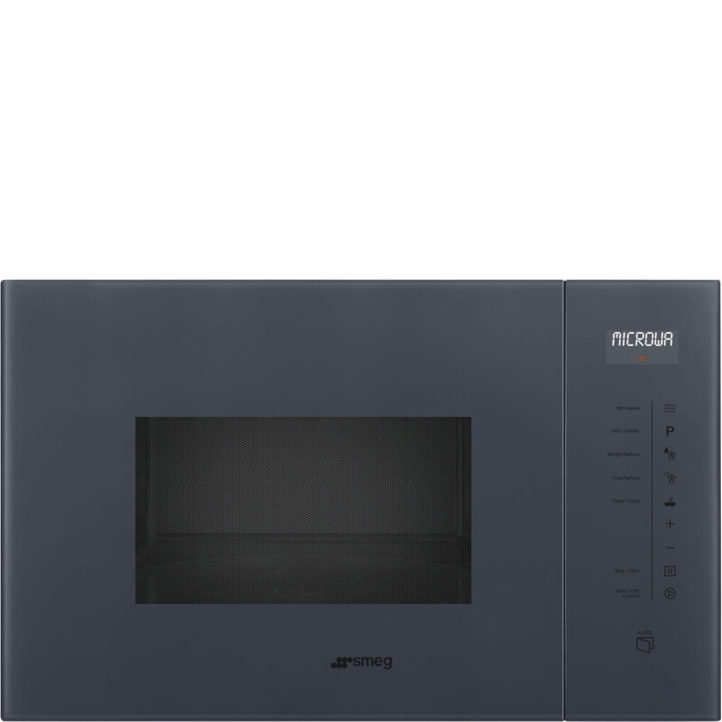Lò vi sóng Smeg FMI125G – Línea Neptune Grey – Có Grill, tích hợp âm tủ