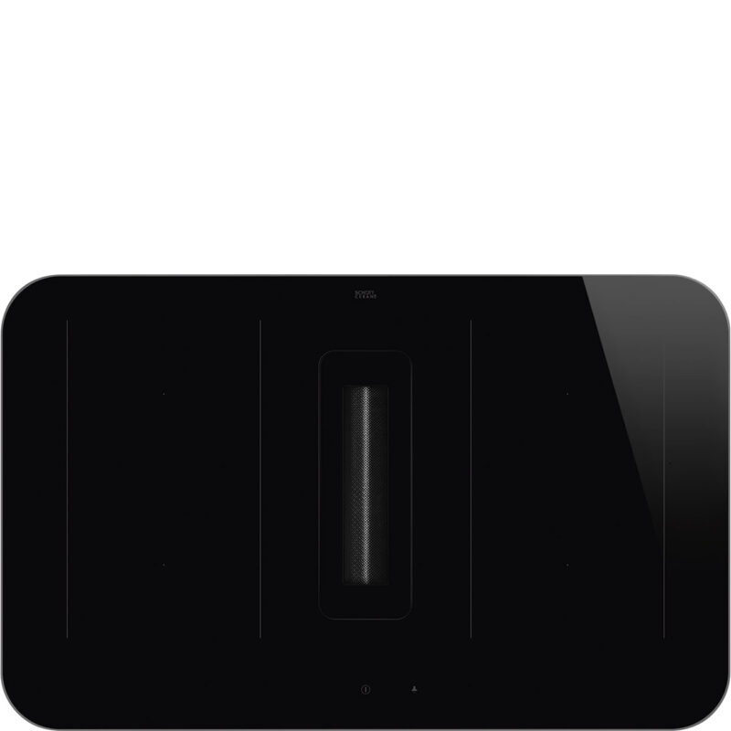 Bếp từ tích hợp hút mùi Smeg HHSL7844X – Isola 83cm – Khung Inox, EVO Slider