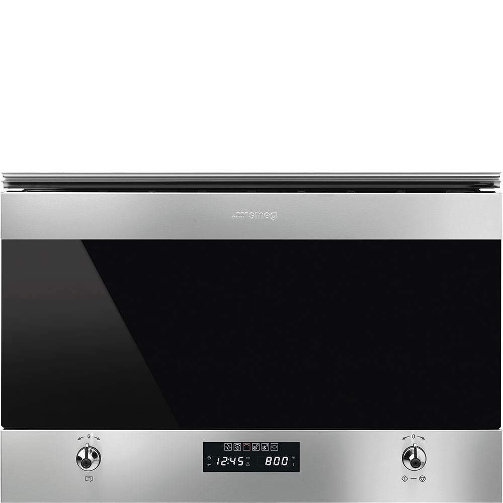 Lo vi song Smeg MP322X1 Clasica inox chong bam van tay co Grill