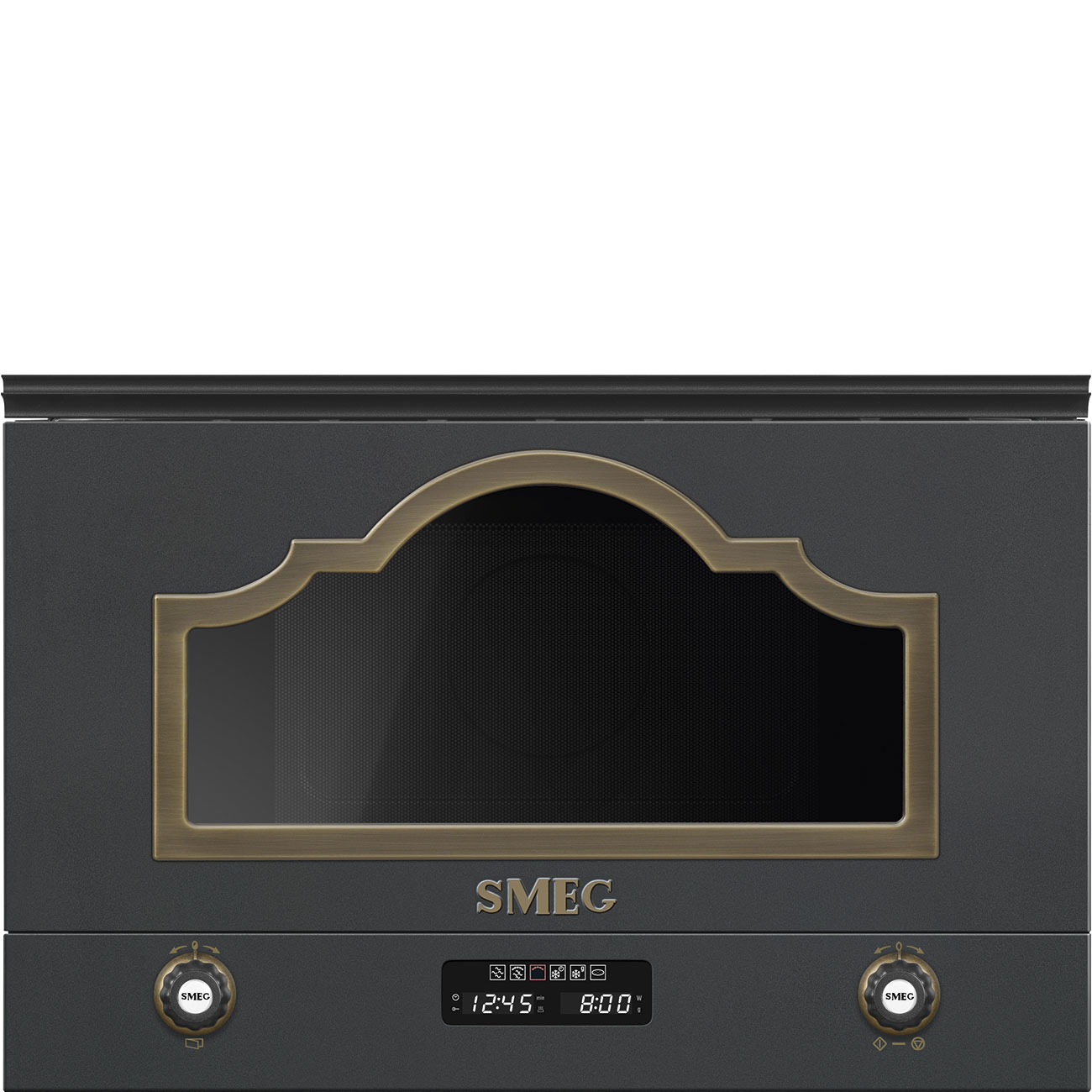Lo vi song Smeg MP722AO Cortina Antracita co Grill dong co dien