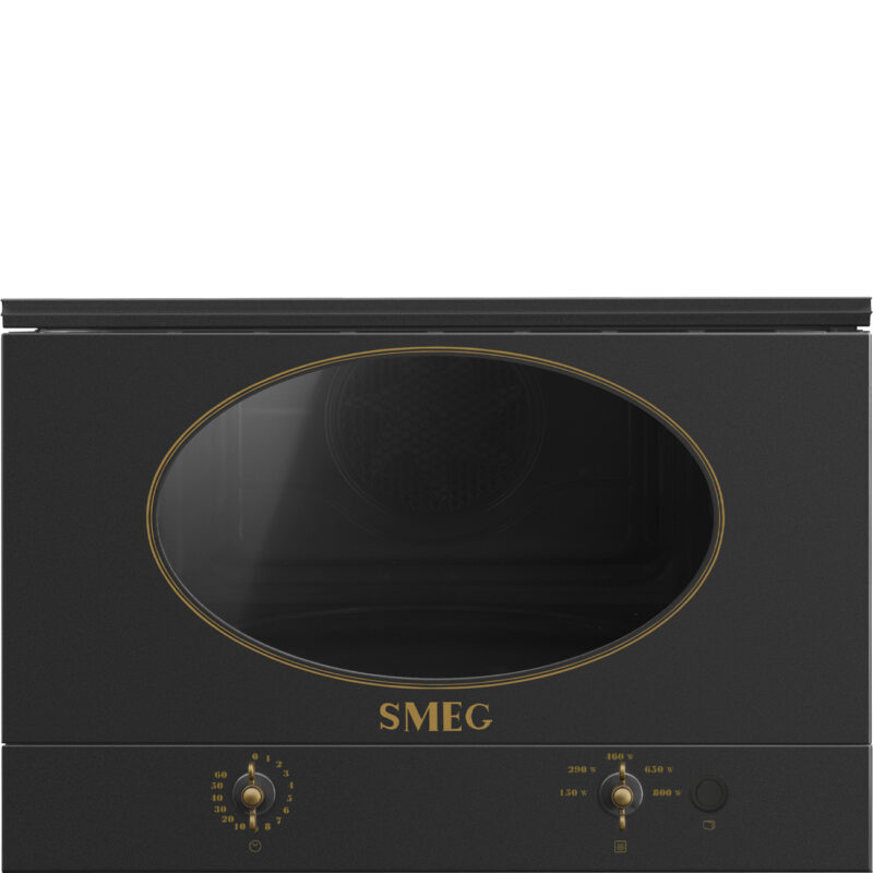 Lò vi sóng Smeg MP822NAO – Colonial Antracita – Thuần túy, lắp dưới tủ
