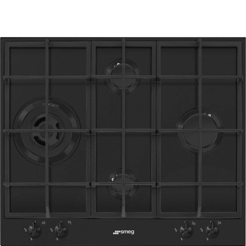 Bếp gas Smeg PX364LMB – Clásica Đen Mate 60cm – 4 vùng nấu