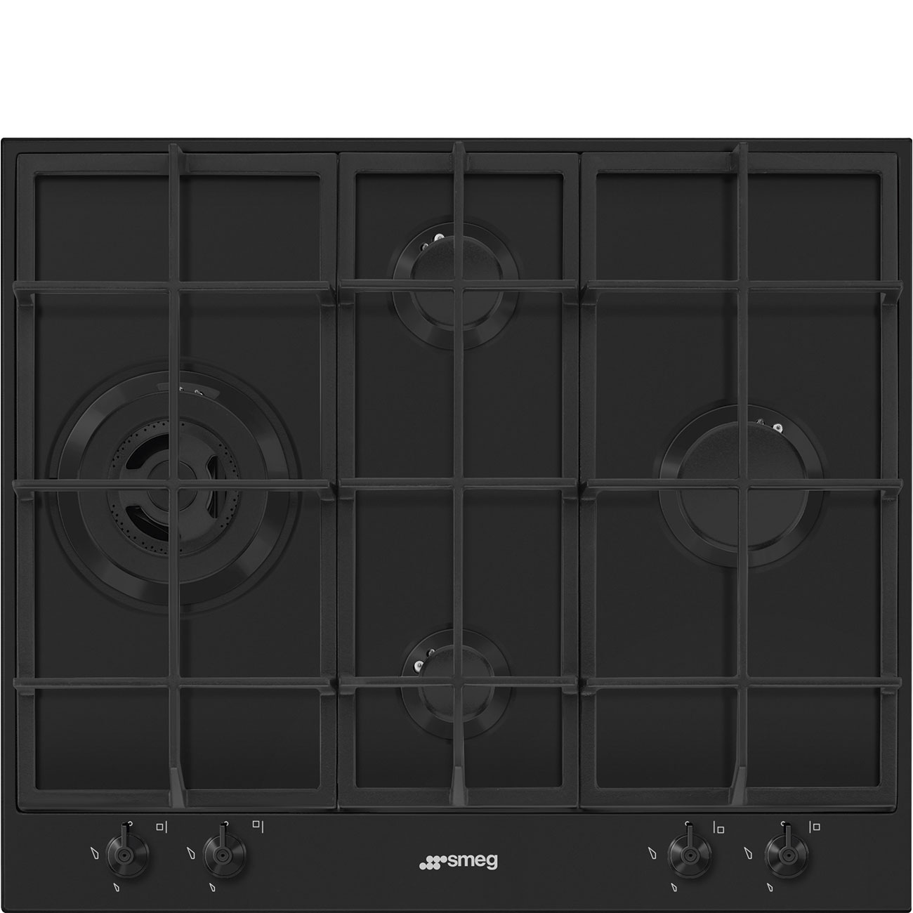 Bếp gas Smeg PX364LMB Clásica đen mate 60cm 4 vùng nấu