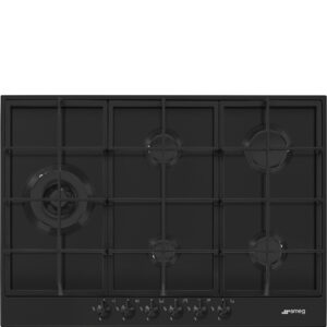 Bếp gas Smeg PX375LMB - Clásica Đen Mate 70/75cm - 5 vùng nấu