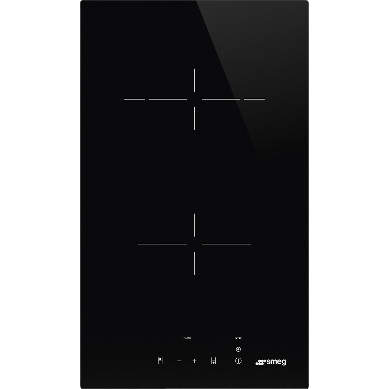 Bếp điện Smeg SE232TD1 mặt kính cerámico 30cm 2 vùng nấu