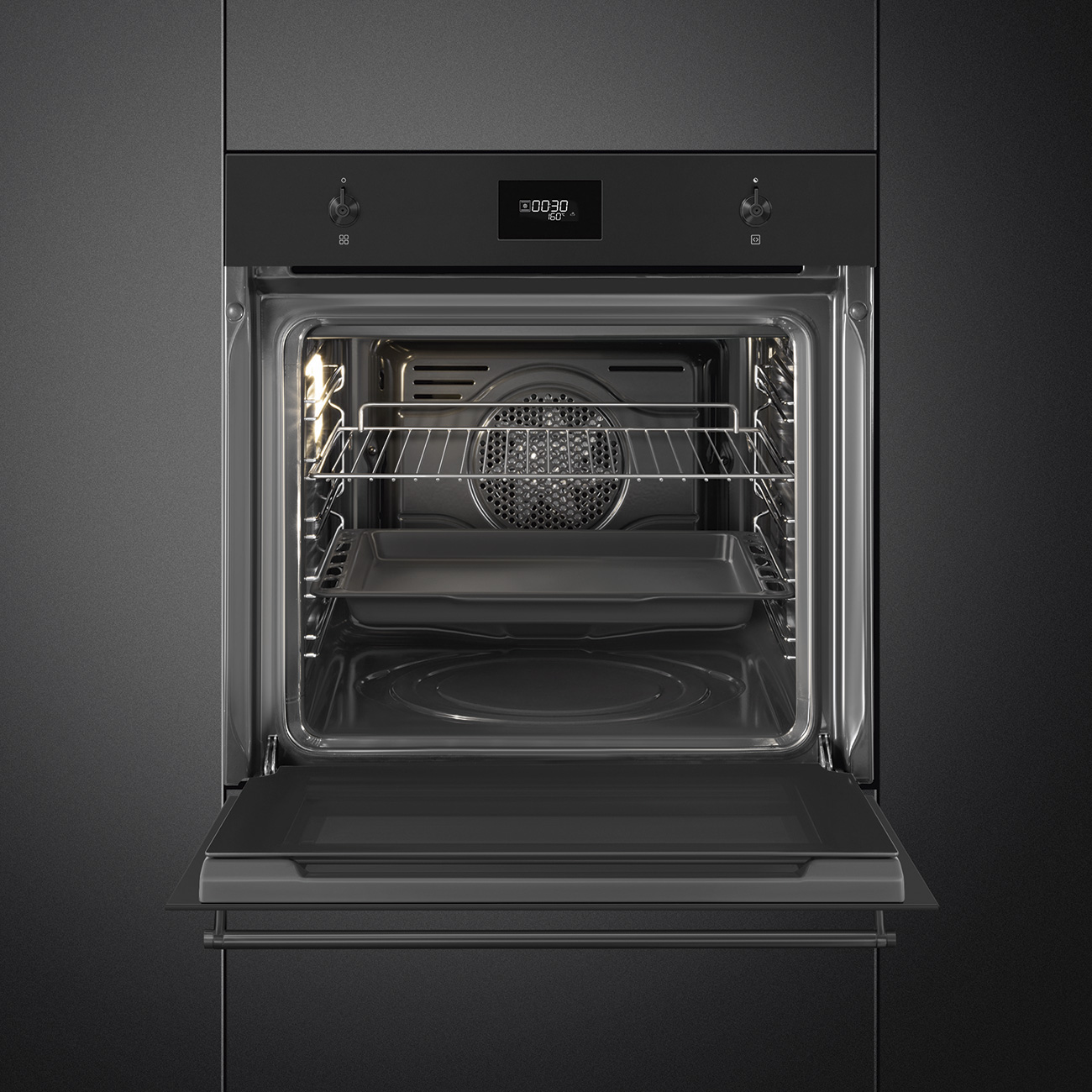 Khoang lò 70 lít 5 tầng nướng lò Smeg SF6301TN