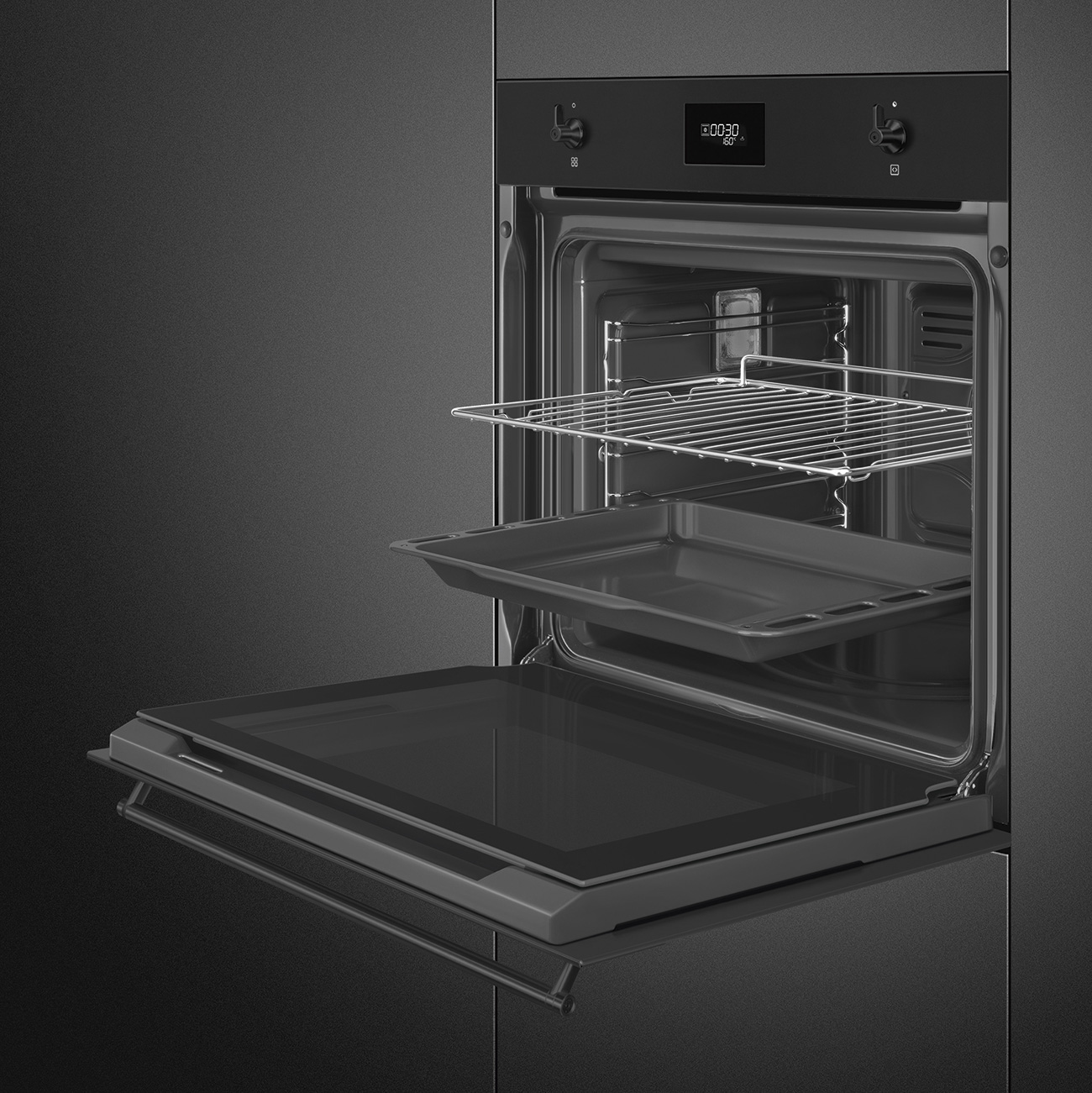 Khoang lò men Ever Clean lò Smeg SF6301TN