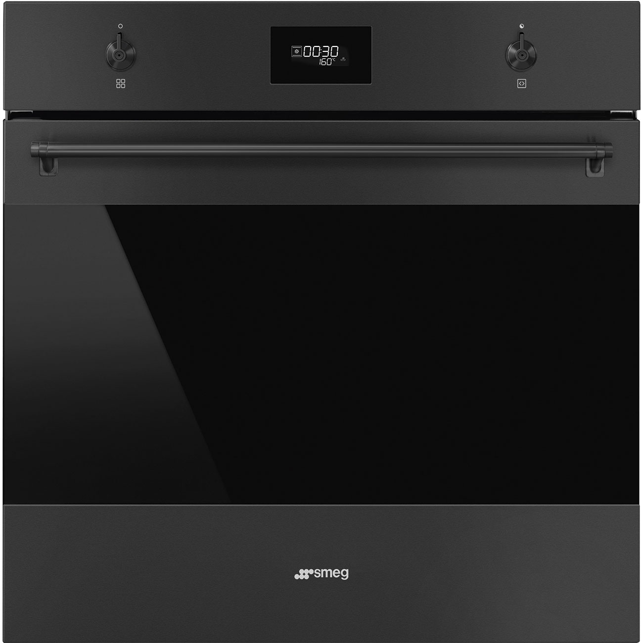 Lò nướng Smeg SF6301TN Termoventilado 60cm dòng thẩm mỹ Cổ Điển đen mờ