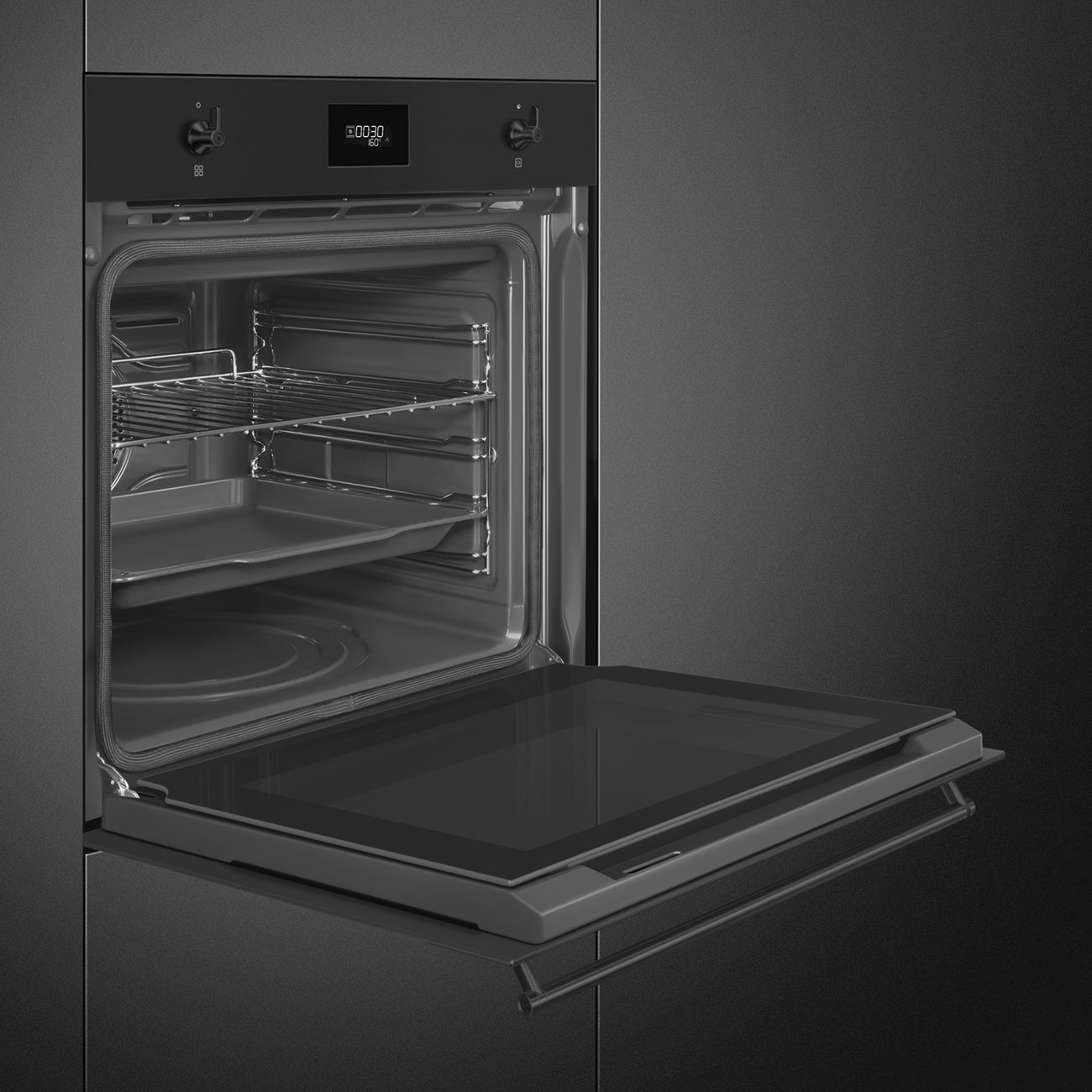 Cửa kính 4 lớp Fresh Touch lò Smeg SFP6301TVN