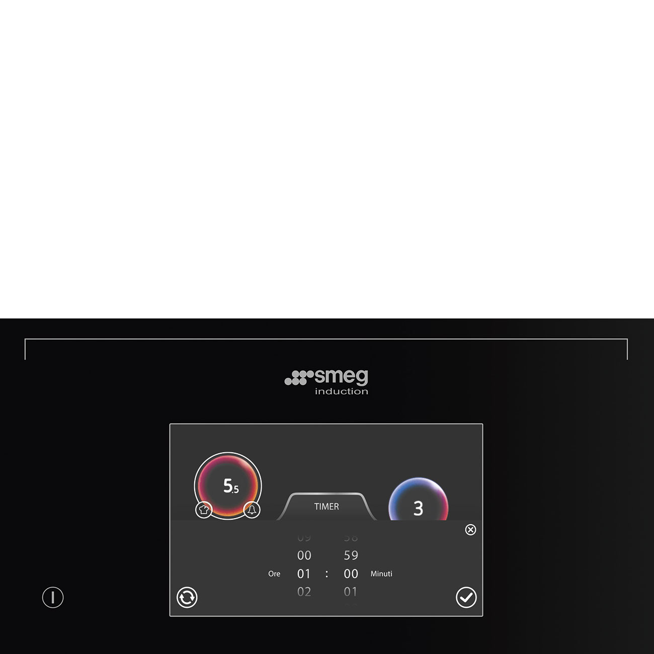 17 muc cong suat va Eco-Logic Advance bep tu Smeg SIA1963D