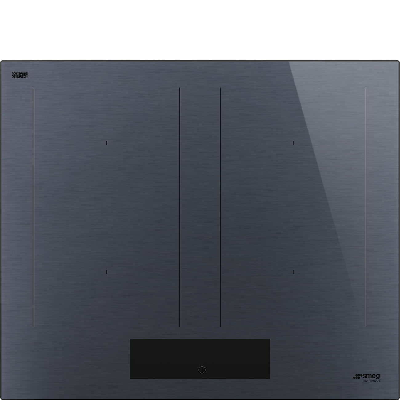 Bep tu Smeg SIM1644DG Linea Neptune Grey 60cm EVO Slider 4 vung Multizona
