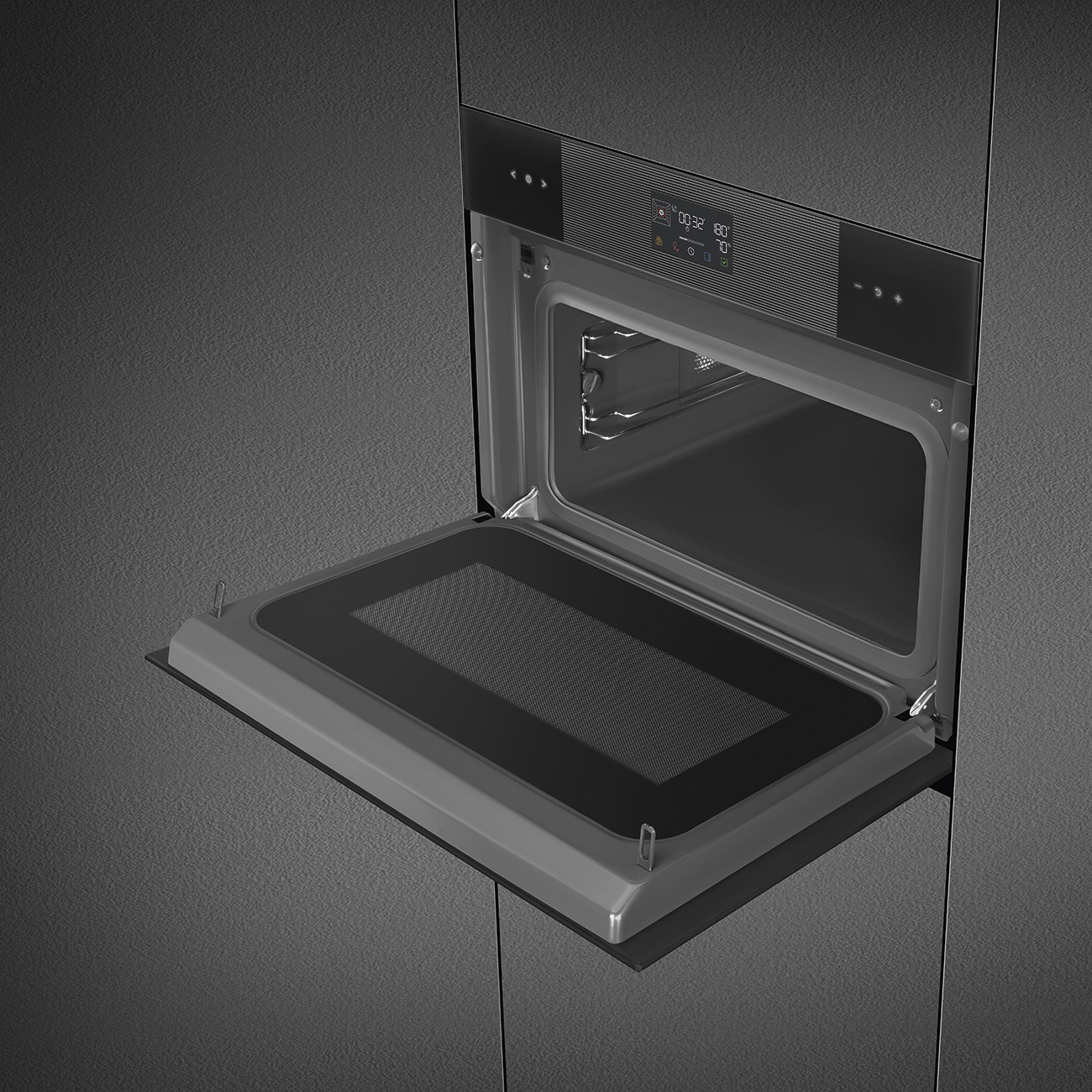 Tổng thể lò nướng Smeg SO4102M1B3 đen bóng