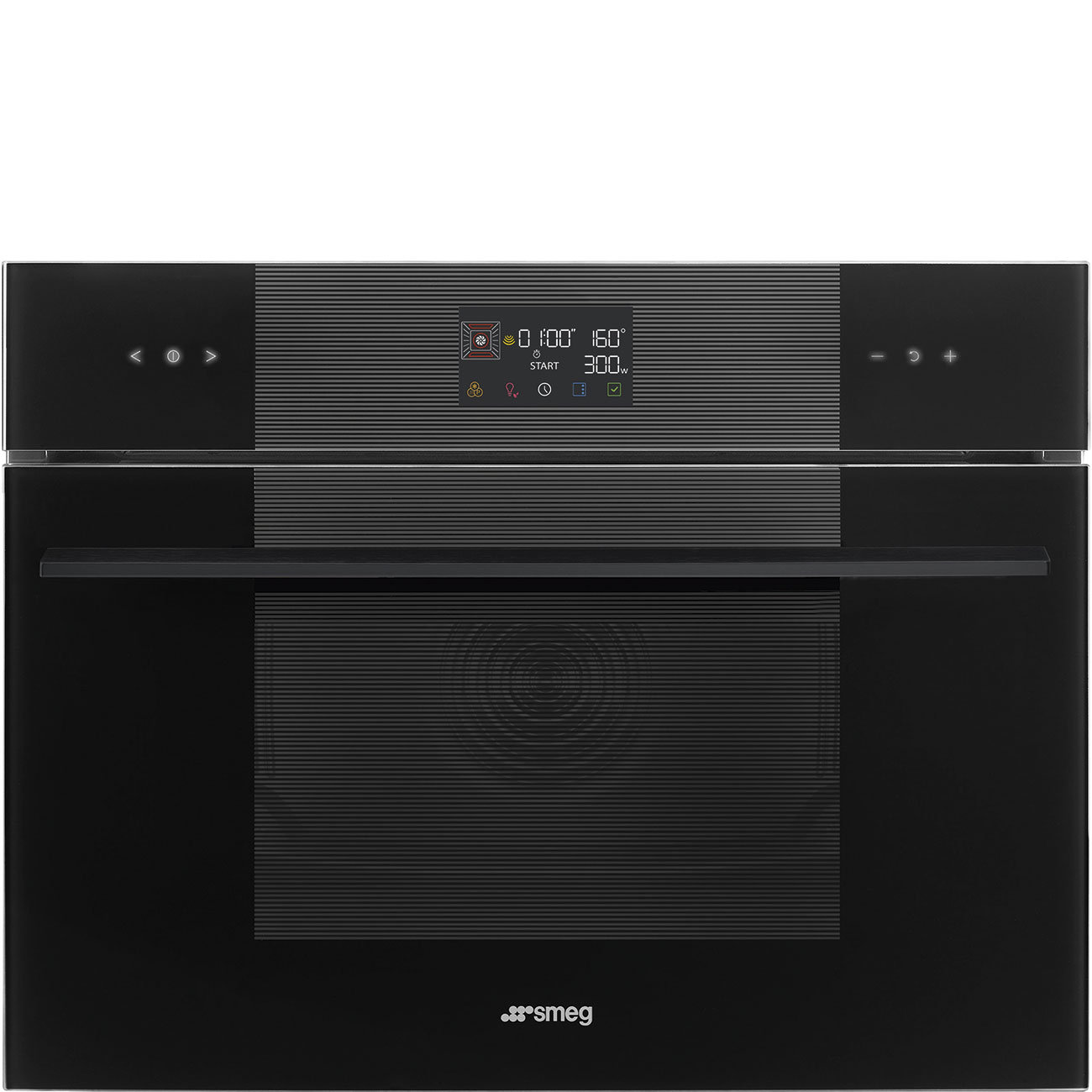 Lò nướng Smeg SO4102M1B3 Galileo Micro Combi dòng thẩm mỹ Línea đen bóng