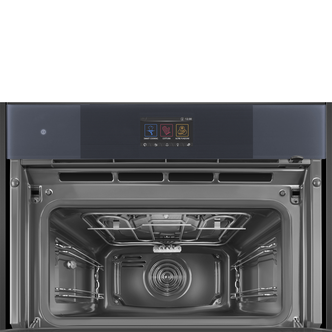Cửa 4 lớp kính đóng êm ái lò Smeg SO4104APG