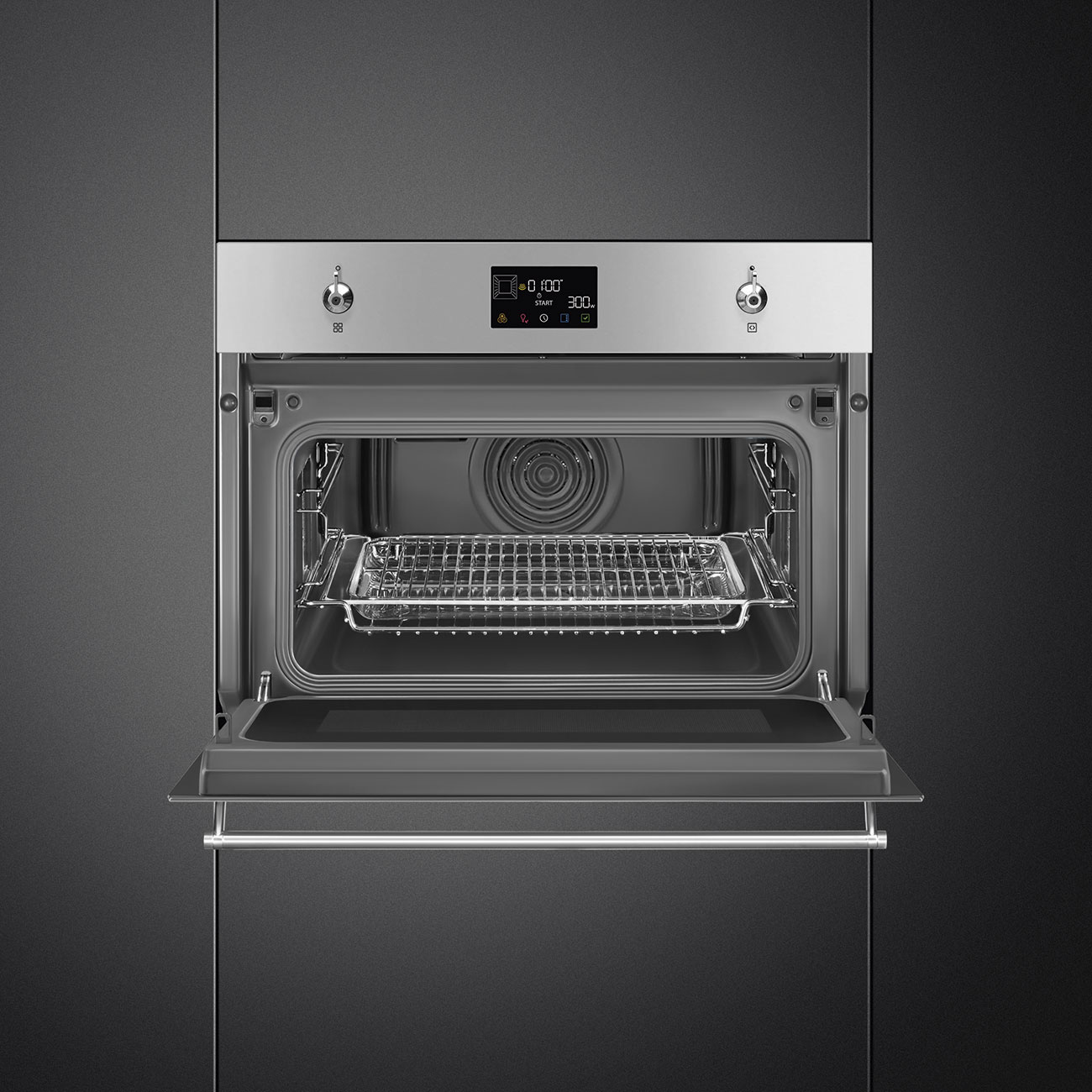Chức năng BBQ Piedra Pizza lò Smeg SO4302M1X