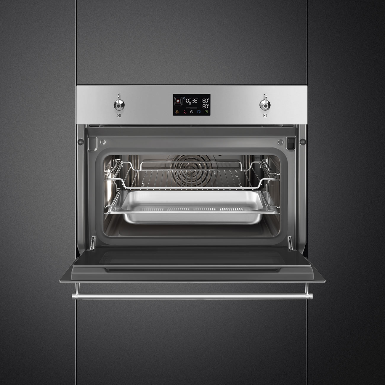 Khoang lò men Ever Clean lò Smeg SO4302S3X