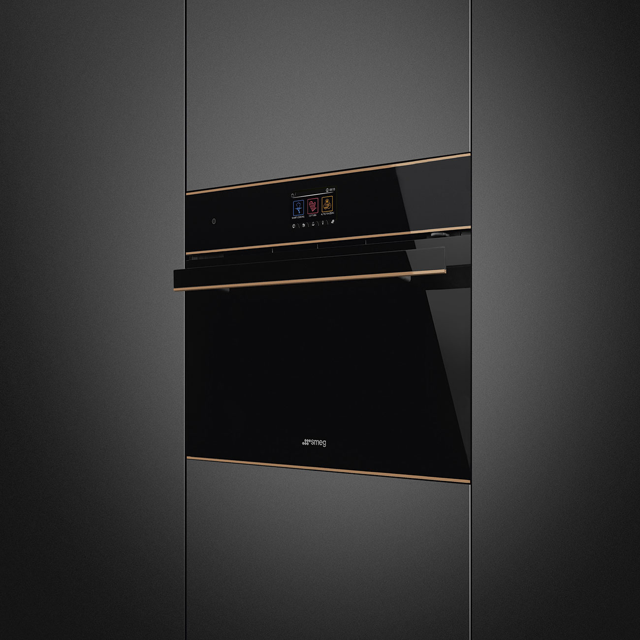 Giao diện VivoScreen điều khiển cảm ứng lò Smeg SO4604M2PNR