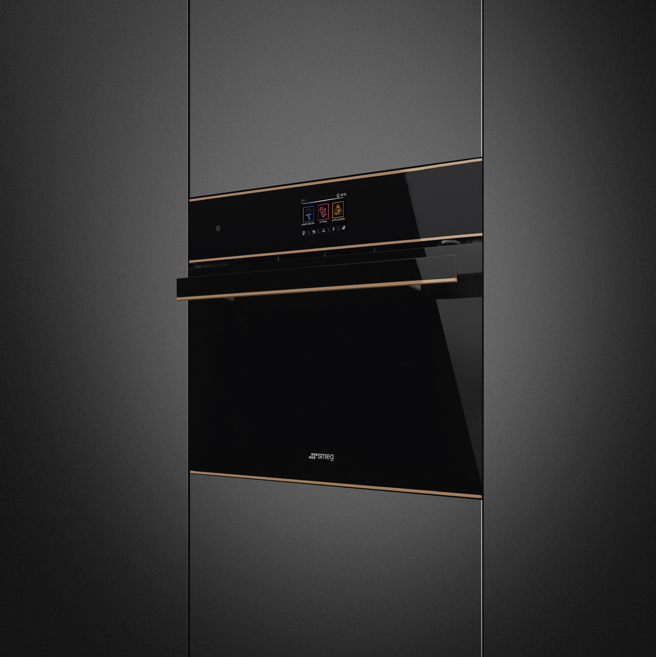 Hệ thống Fill&Hide nạp nước không cần mở cửa lò Smeg SO4604S4PNR