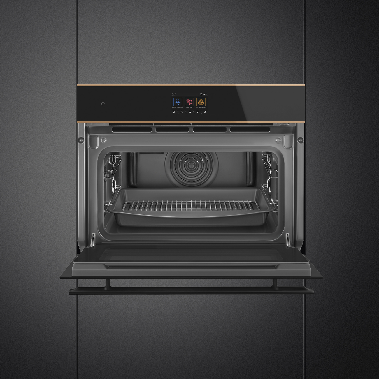 Công nghệ SameTime nấu 3 món cùng lúc lò Smeg SO4604S4PNR