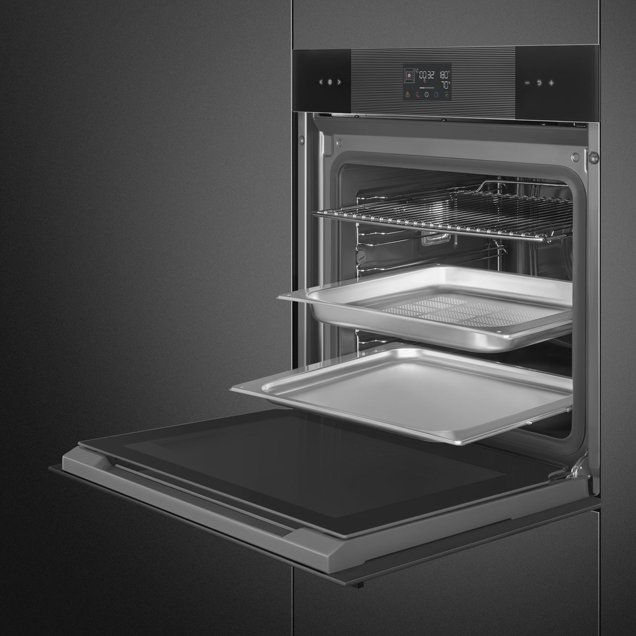 Chức năng AirFry BBQ Piedra Pizza lò Smeg SO6102S3PB3