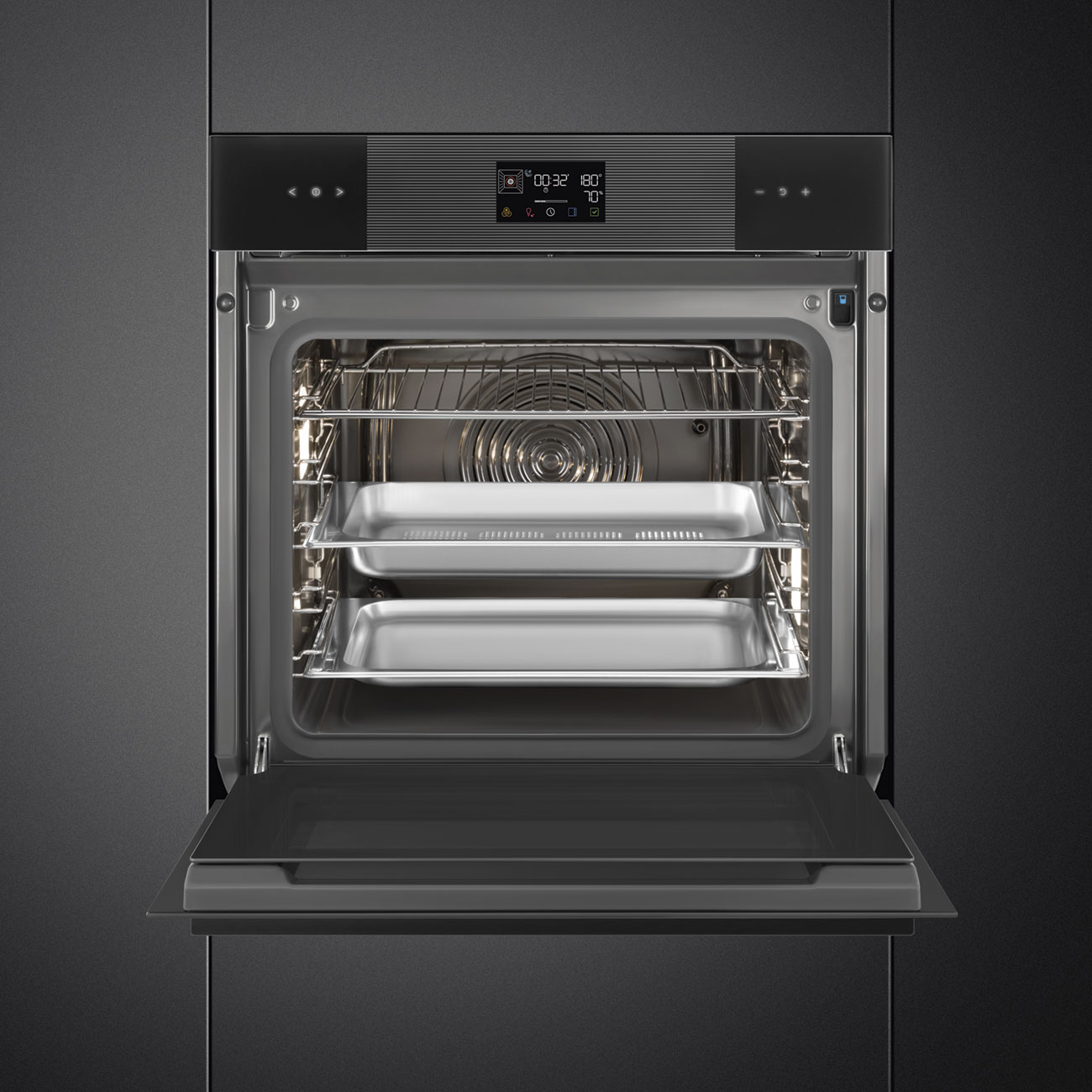Khoang lò men Ever Clean lò Smeg SO6102S3PB3