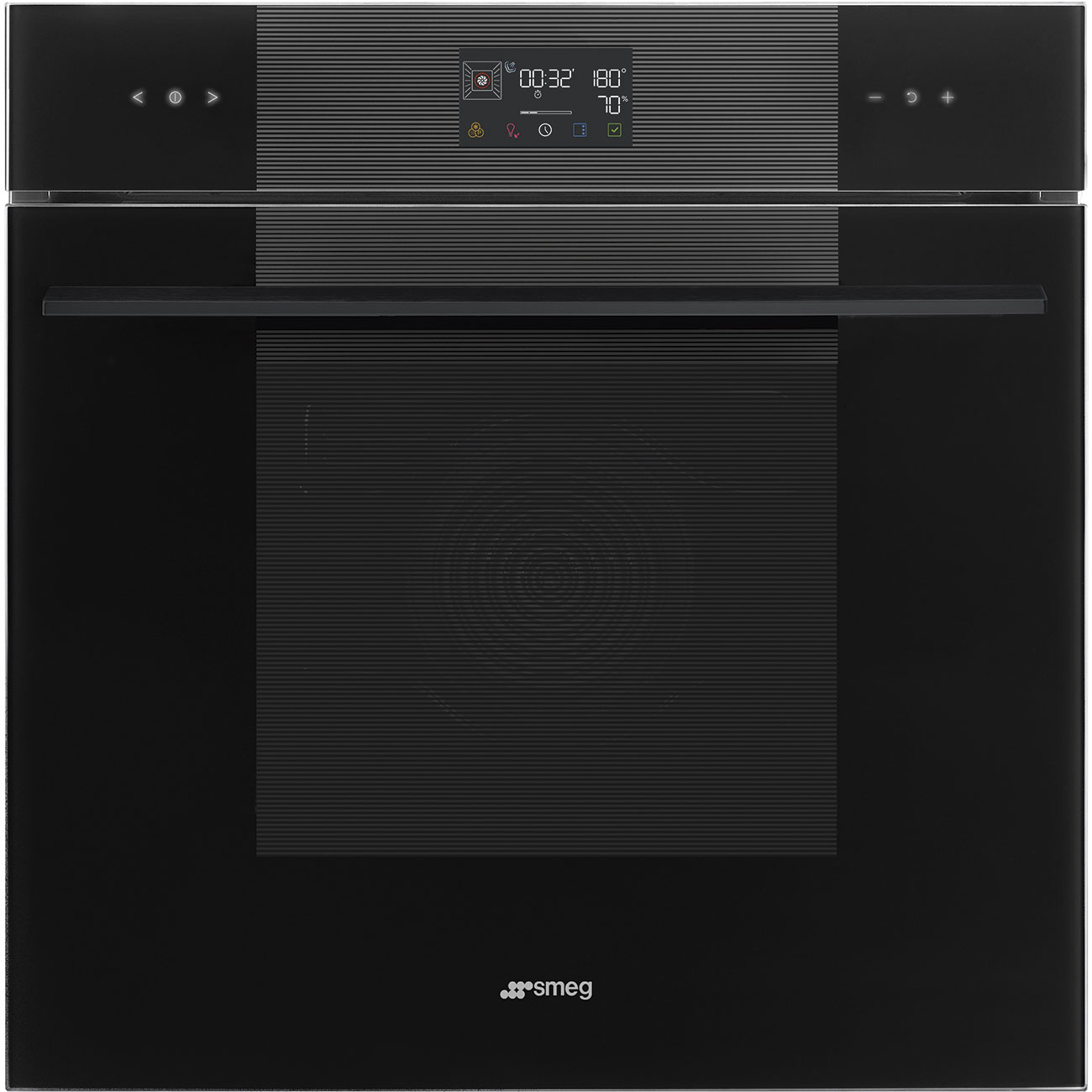 Lò nướng Smeg SO6102S3PB3 Galileo Steam100 60cm dòng thẩm mỹ Línea đen bóng