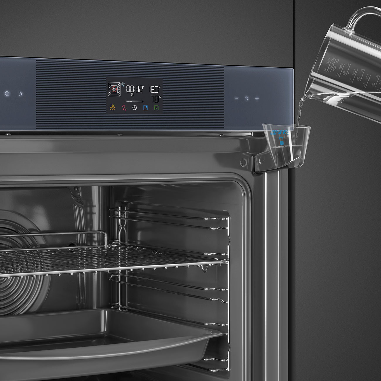 Chức năng AirFry BBQ Piedra Pizza lò Smeg SO6102S3PG