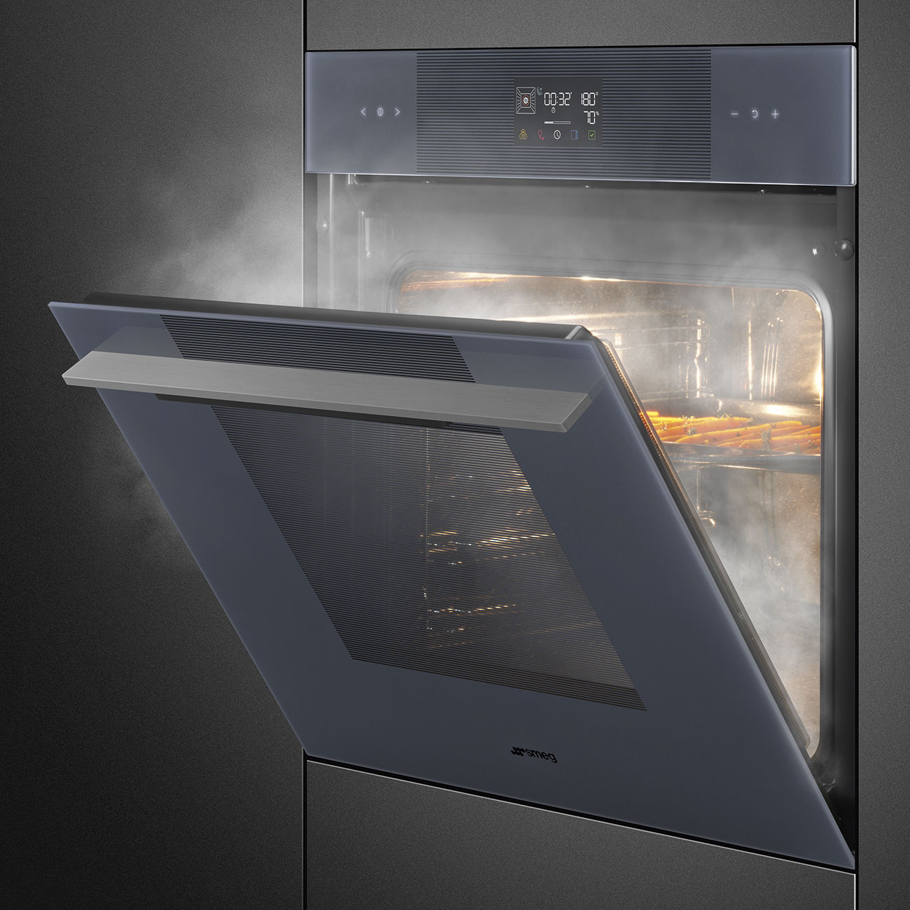 Khoang lò men Ever Clean lò Smeg SO6102S3PG