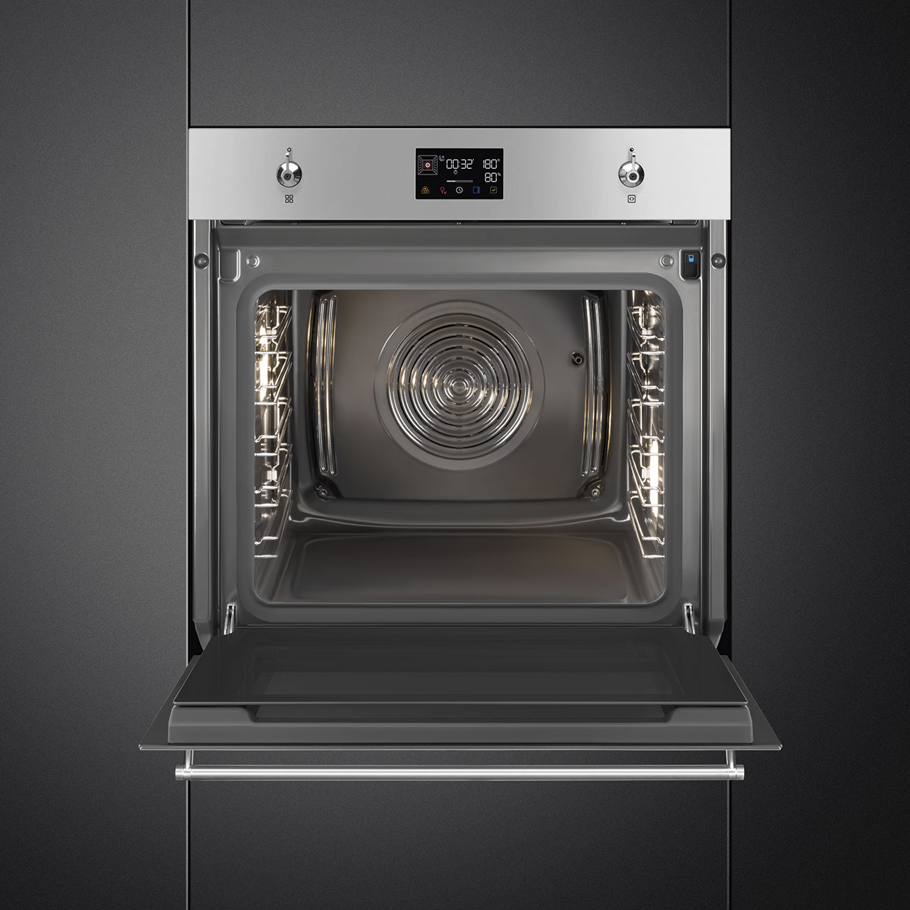 Cửa kính Nerovista 3 lớp lò Smeg SO6302S3PX