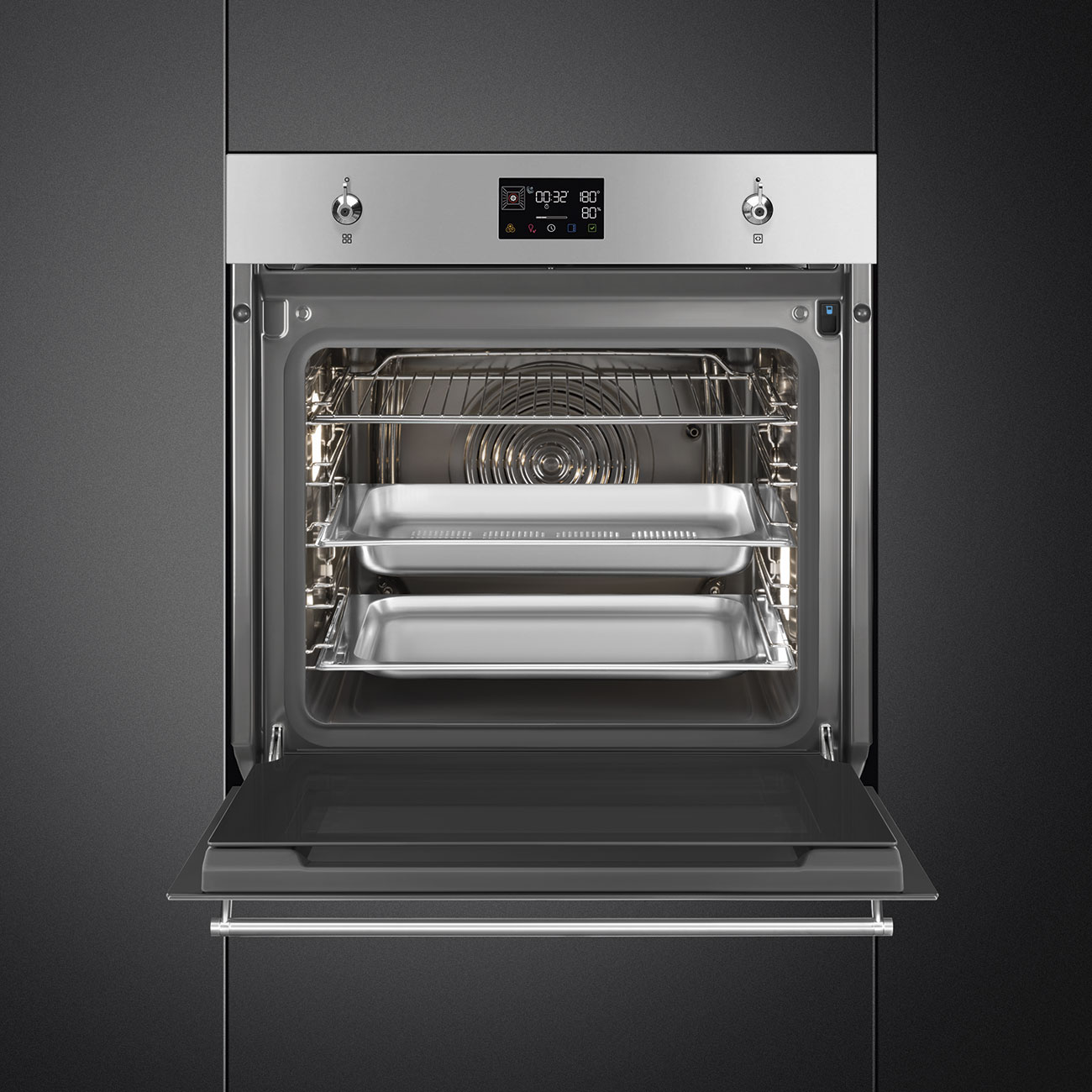 Khoang lò men Ever Clean lò Smeg SO6302S3PX