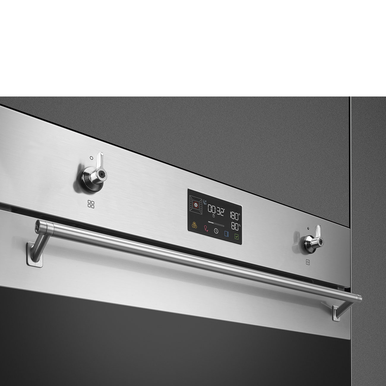 Khoang lò 67 lít 5 tầng nướng lò Smeg SO6302S3PX