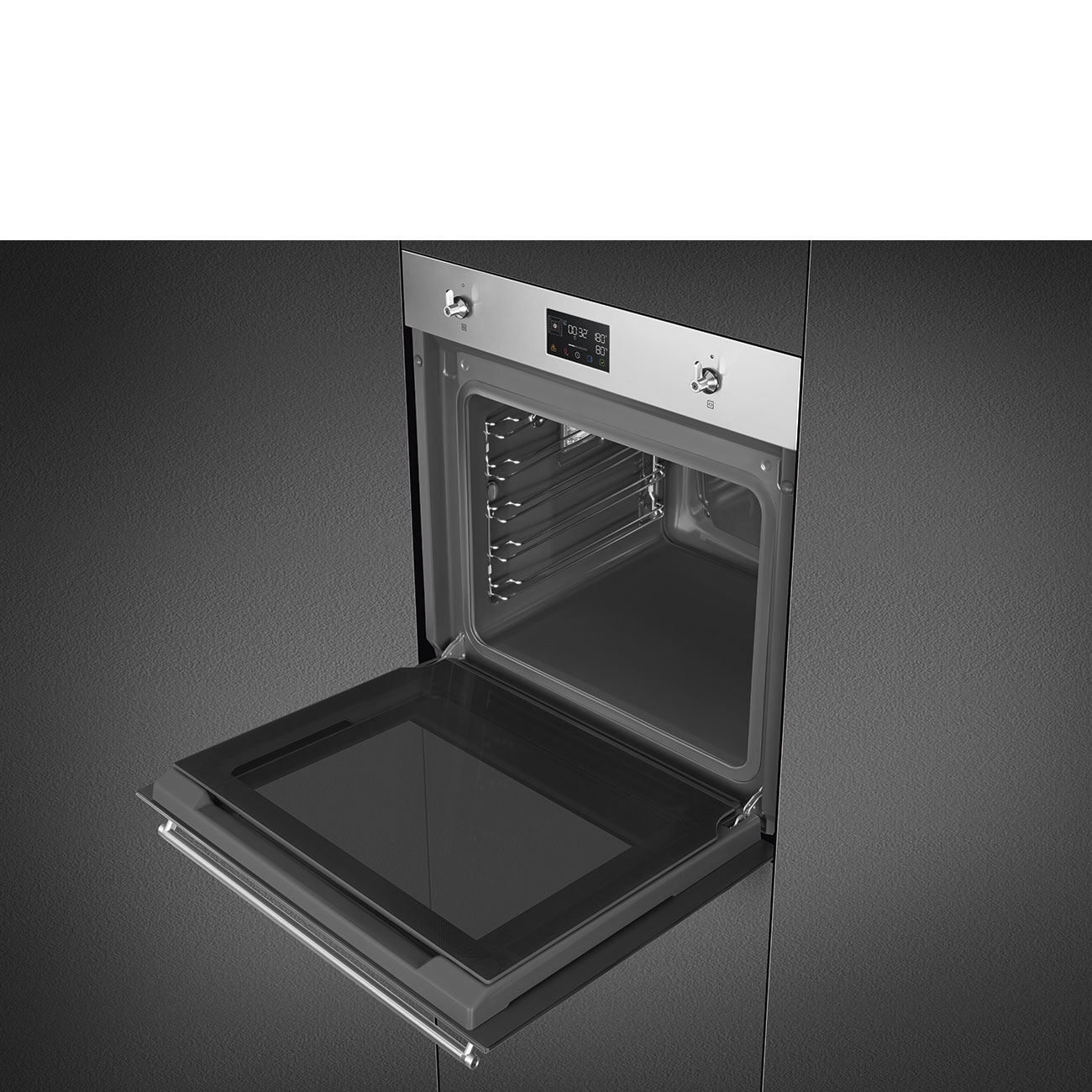 Tổng thể lò nướng Smeg SO6302S3PX inox cổ điển