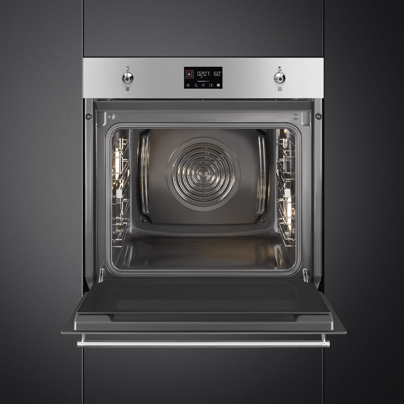 Chức năng AirFry BBQ Piedra Pizza lò Smeg SO6302TX