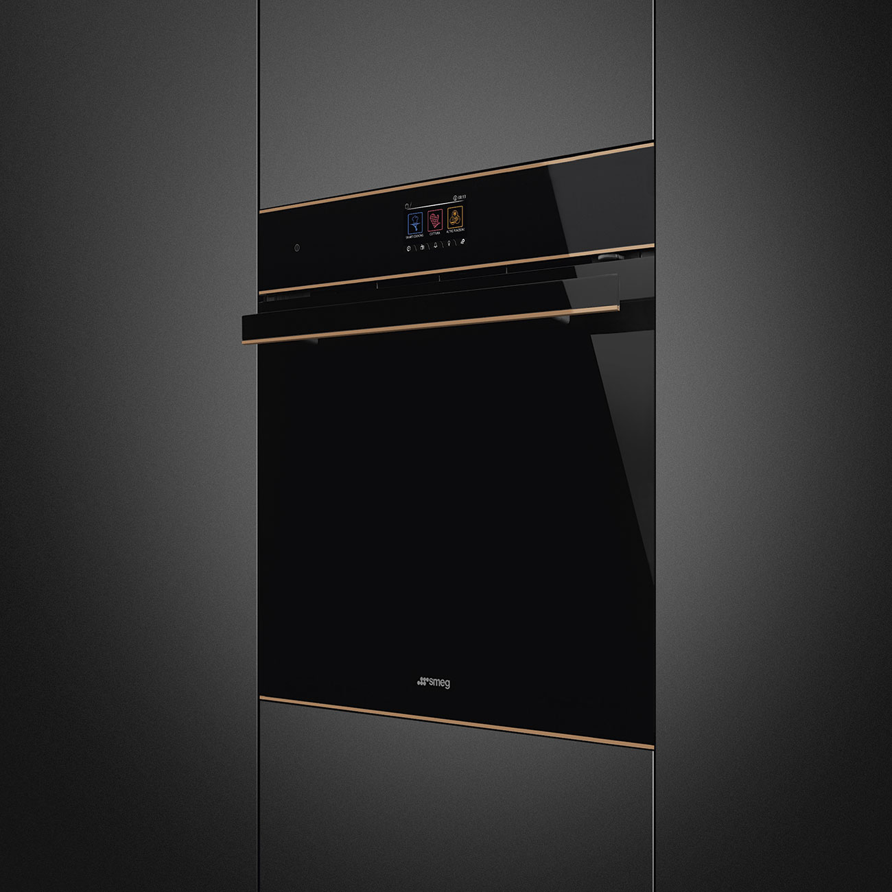 Giao diện VivoScreen 150 công thức Smartcooking lò Smeg SO6604S4PNR