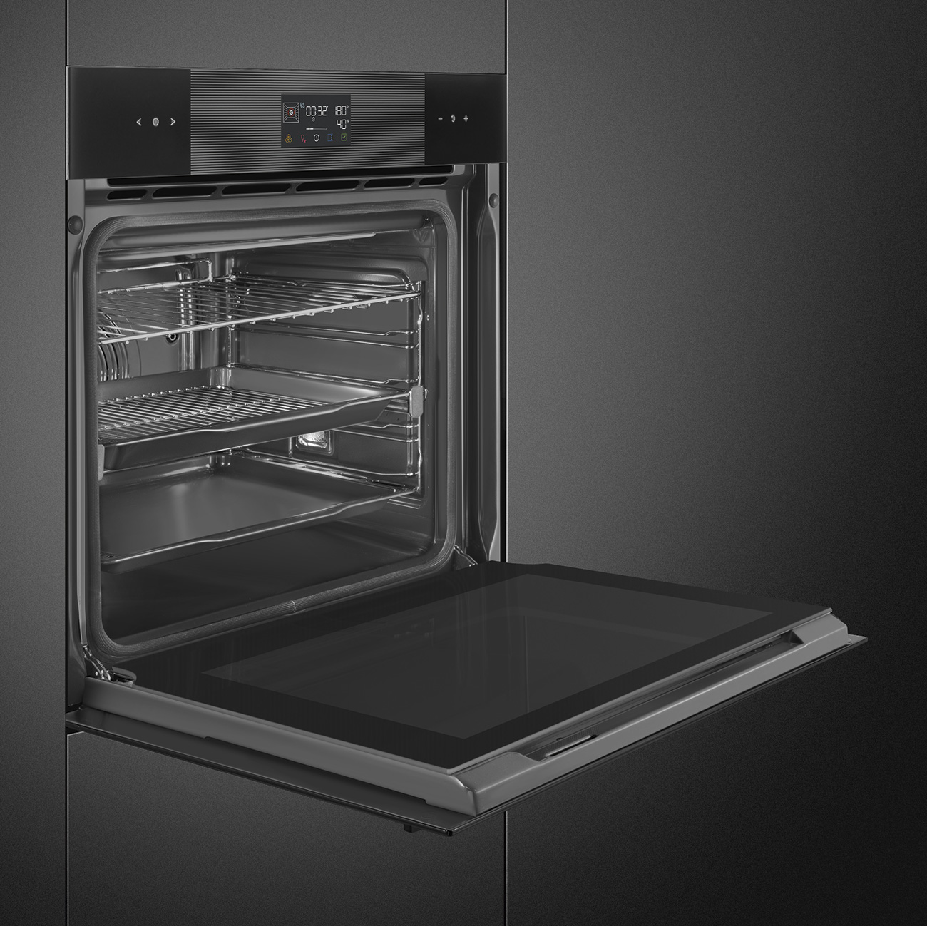 Cửa kính 4 lớp Fresh Touch lò Smeg SOP6102TB3