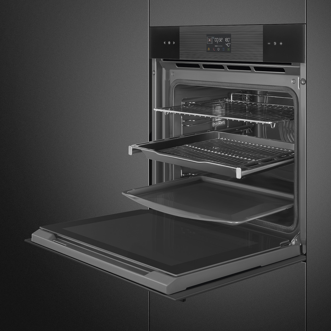 Khoang lò men Ever Clean lò Smeg SOP6102TB3