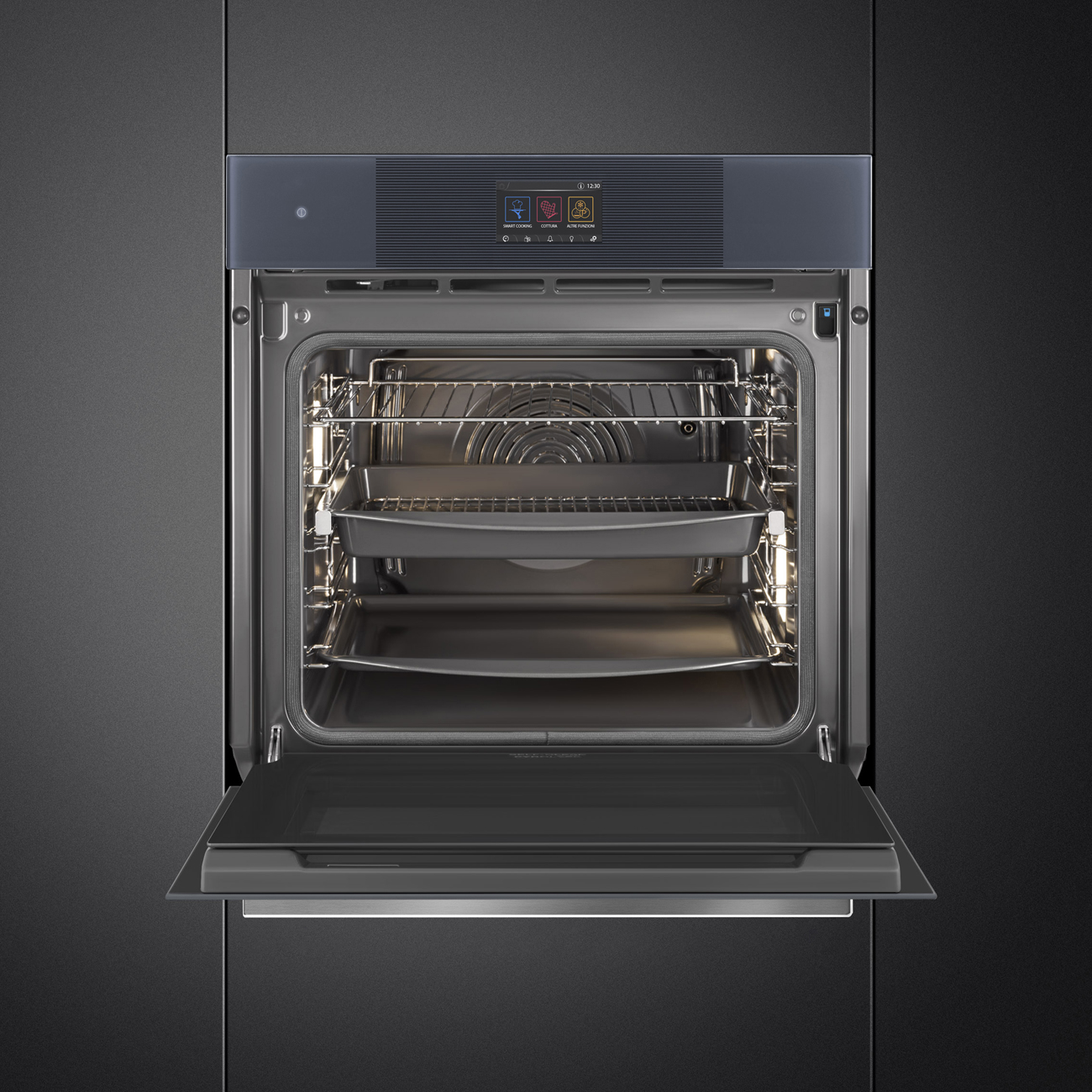 Cửa kính 4 lớp Fresh Touch lò Smeg SOP6104S2PG