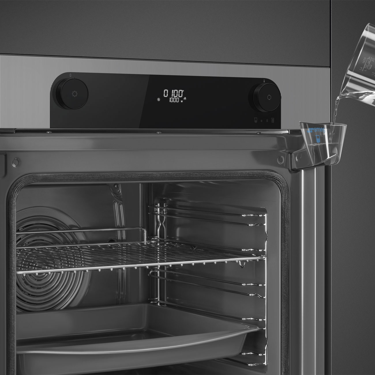 Chức năng hơi nước kết hợp lò Smeg SOP6201S2S