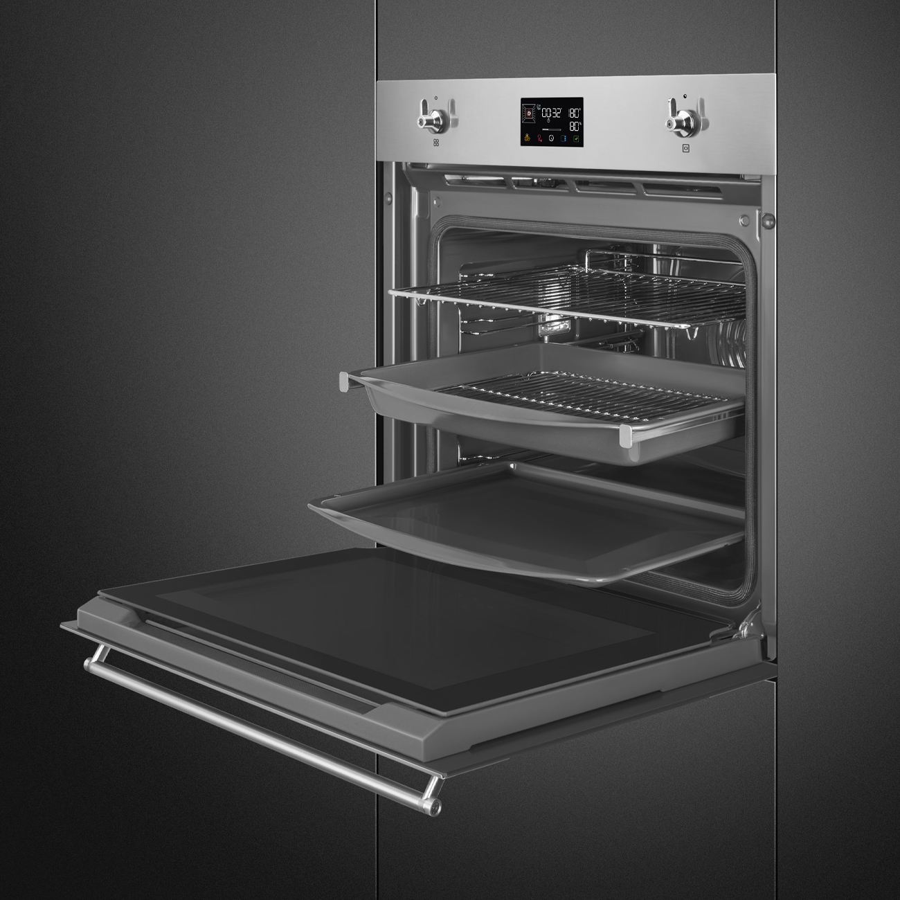 Chức năng BBQ Piedra Pizza lò Smeg SOP6302S2PX