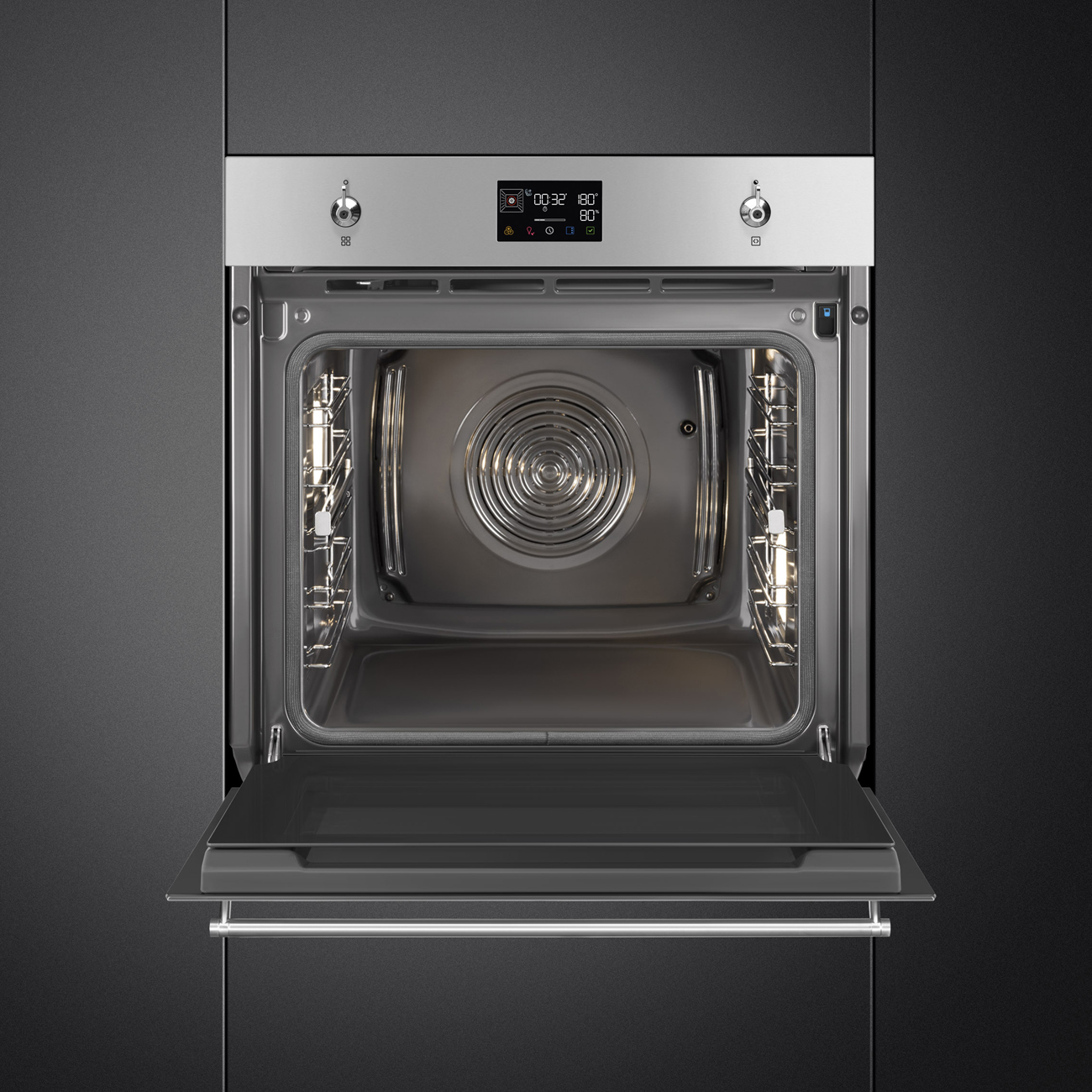 Cửa kính 4 lớp Fresh Touch lò Smeg SOP6302S2PX