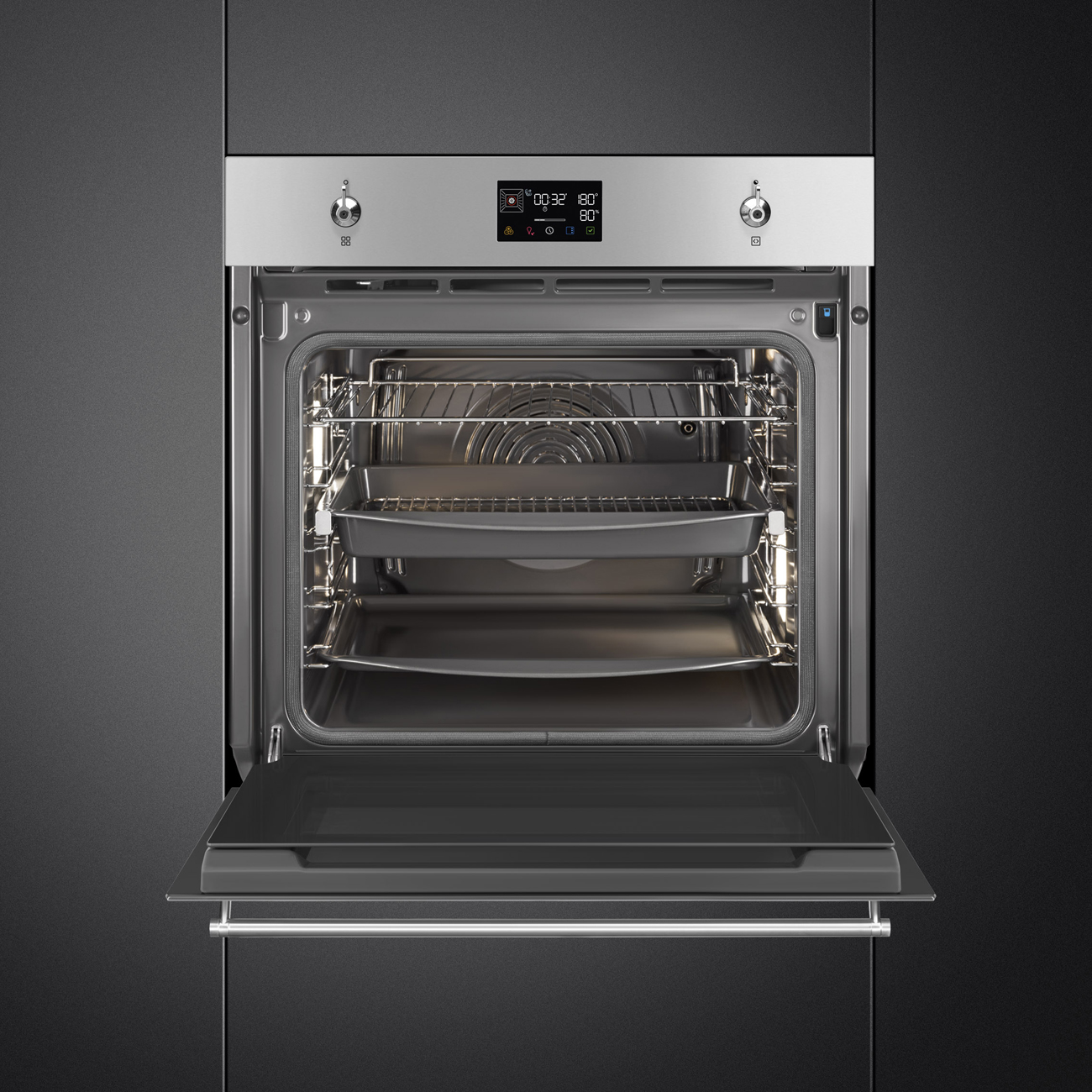 Khoang lò men Ever Clean lò Smeg SOP6302S2PX